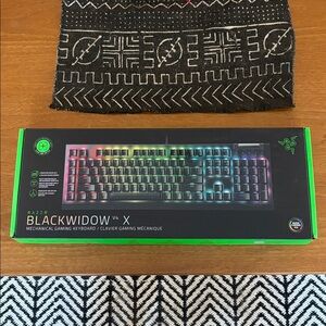 Razer BlackWidow V4 X Full-Size Wired Mechanical Keyboard with RGB Effects